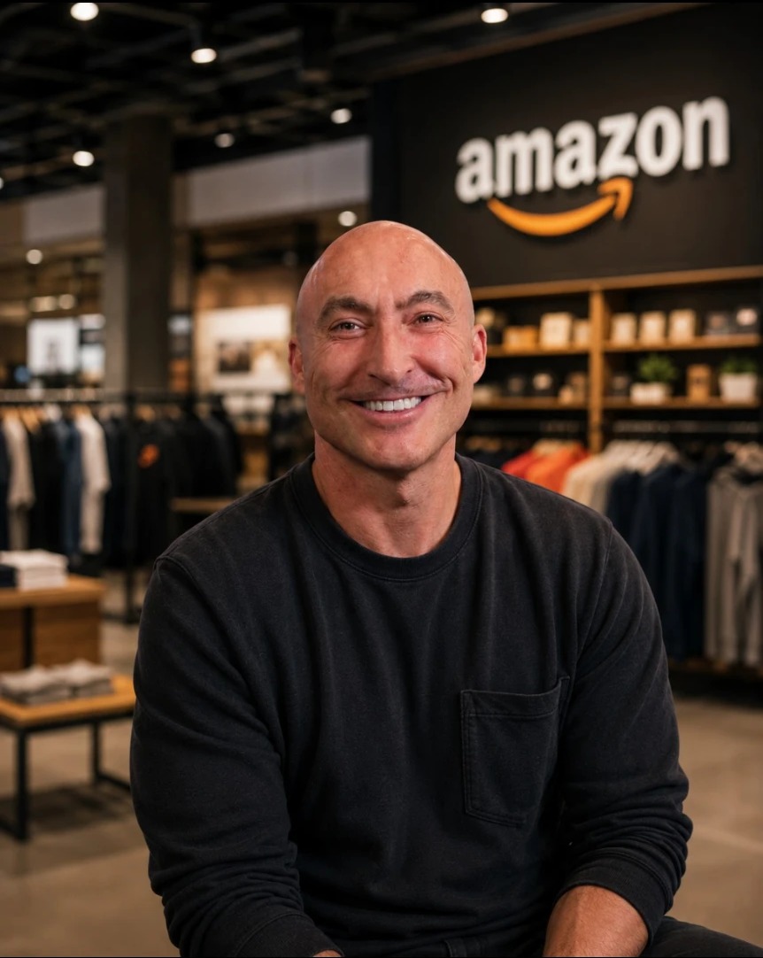 JJ Delgado en unas instalaciones de Amazon.